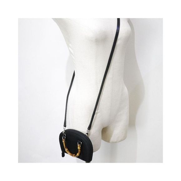 Gucci Bamboo Canvas Shoulder Bag - Picture 6 of 8